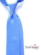 DACCA 3-fold light blue tie in luxury silk